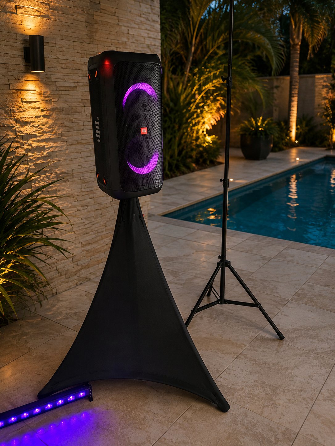 JBL PartyBox 100 Bluetooth party speaker at an event in Perth