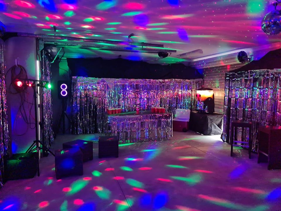 Party Pack lighting setup with lasers and disco lights