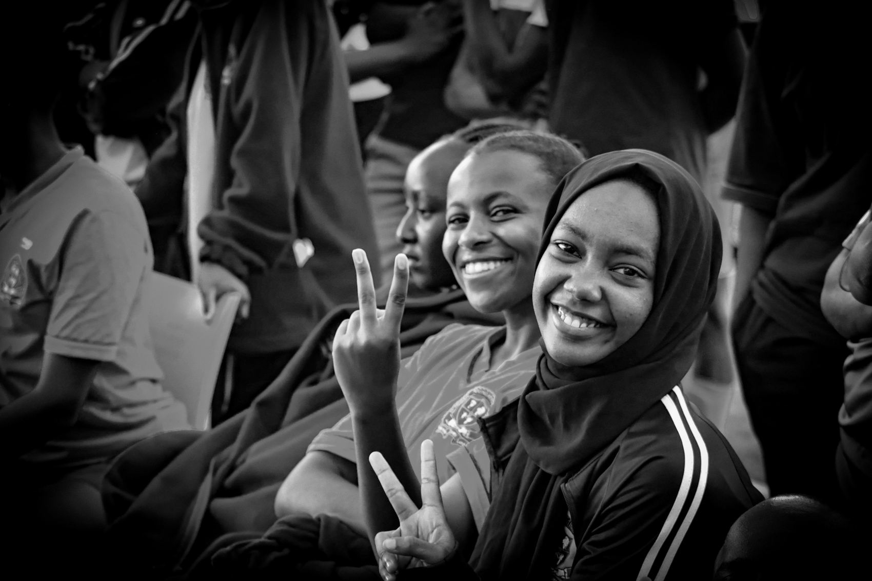 A group of school students at an event in Perth