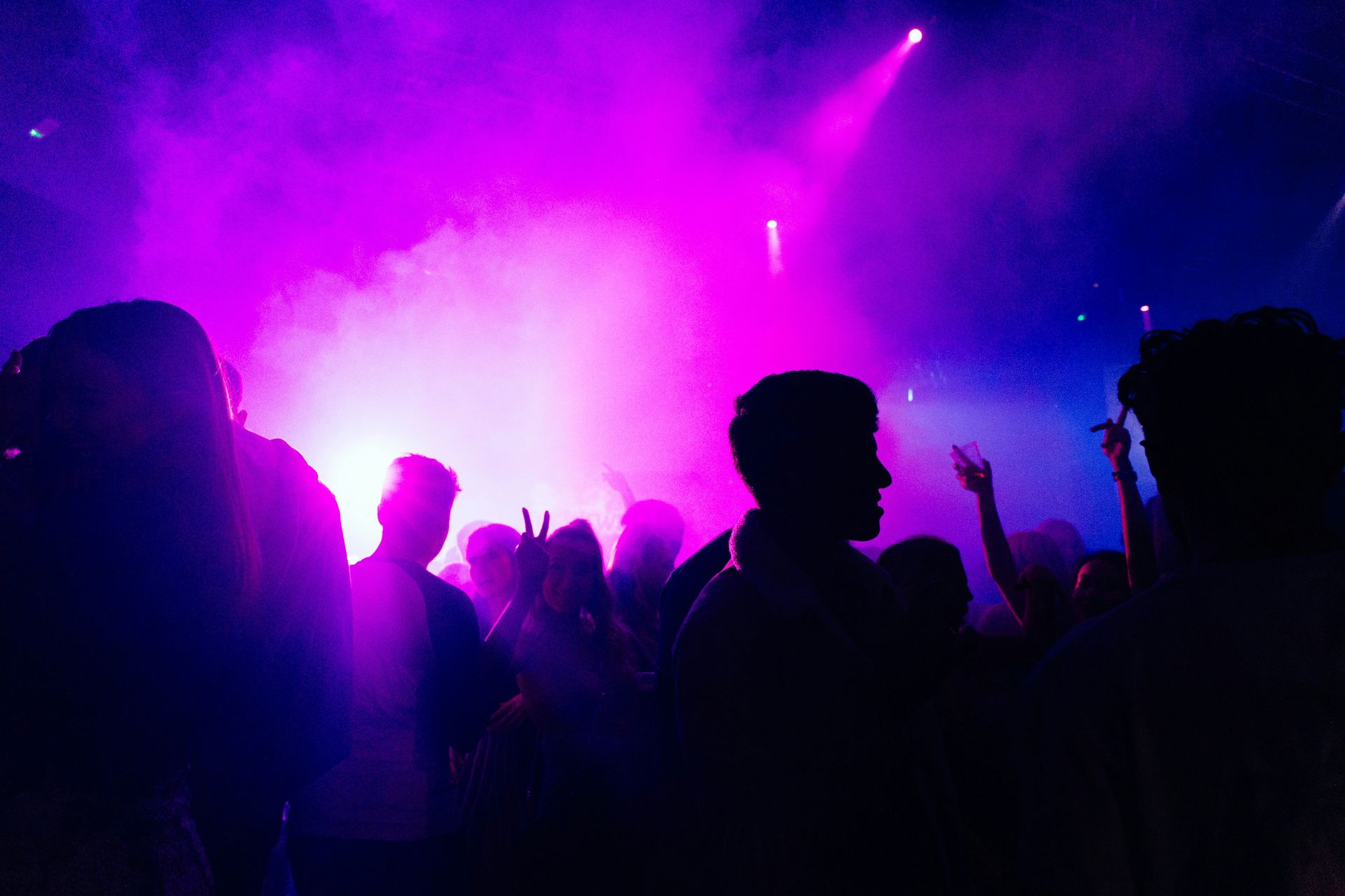 A large branded event crowd at night in Perth