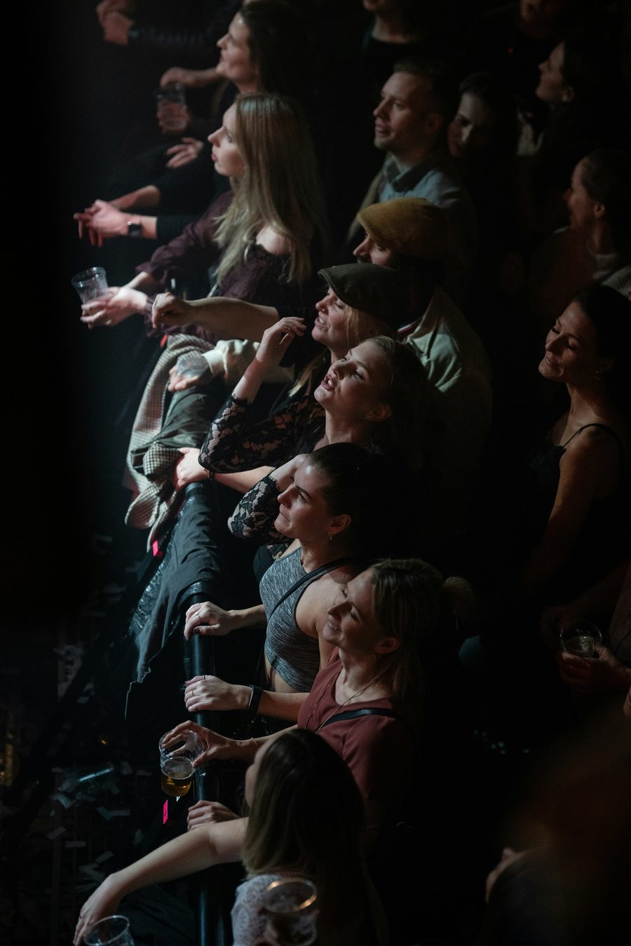 A crowd enjoying a night event in Perth
