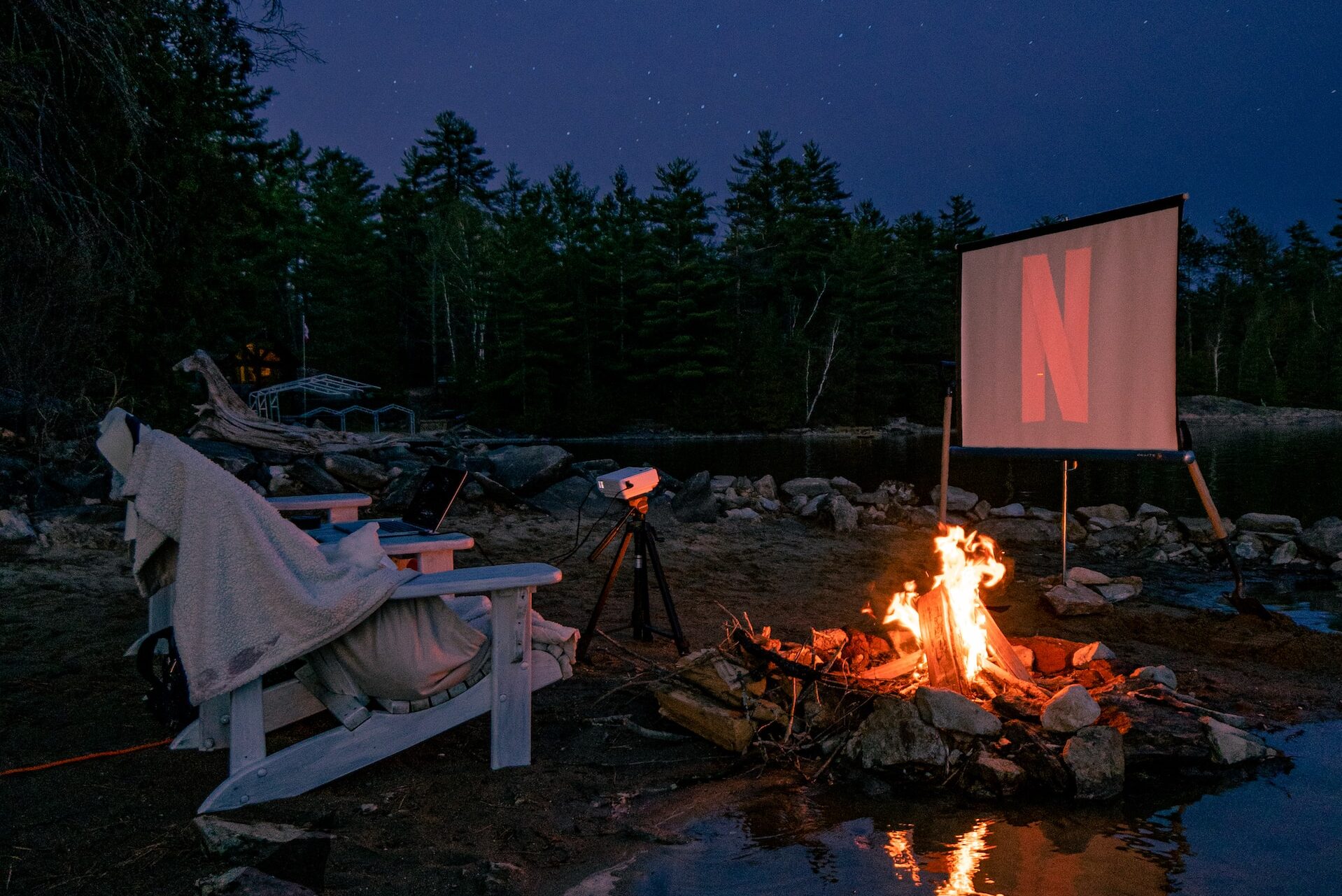 outdoor movie idea