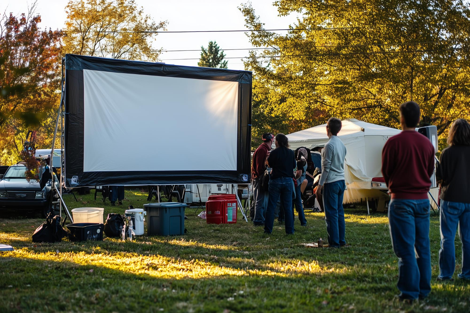 outdoor movie screen