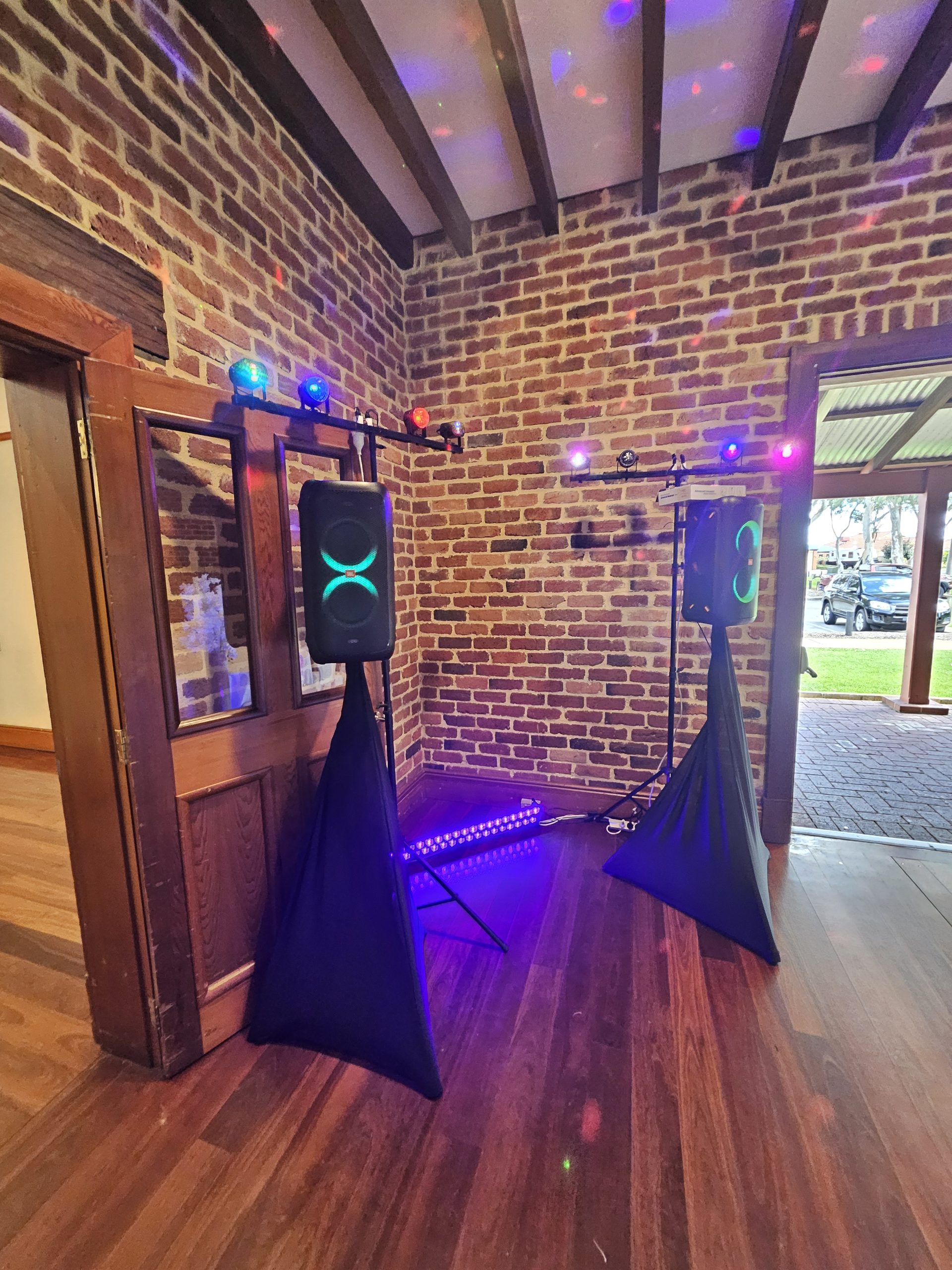Party pack hire Perth speakers lights