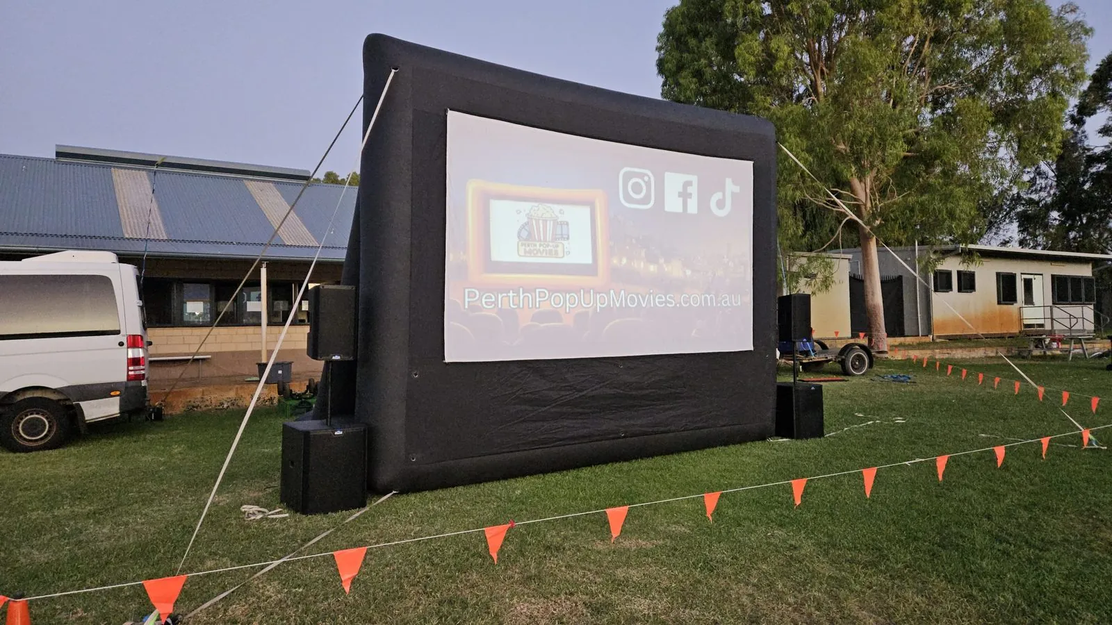 School movie night fundraiser Perth, outdoor cinema at a Perth school event