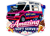 Amazing Soft Serve mobile ice cream van logo
