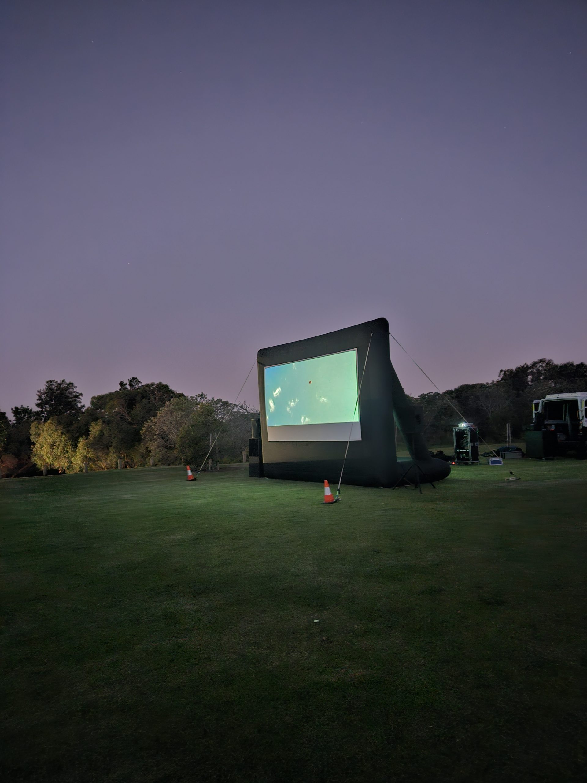 Backyard outdoor cinema hire Kwinana Perth