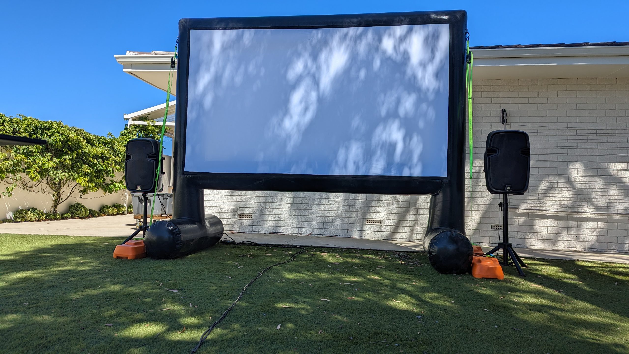 Mobile cinema hire Perth outdoor movie night setup