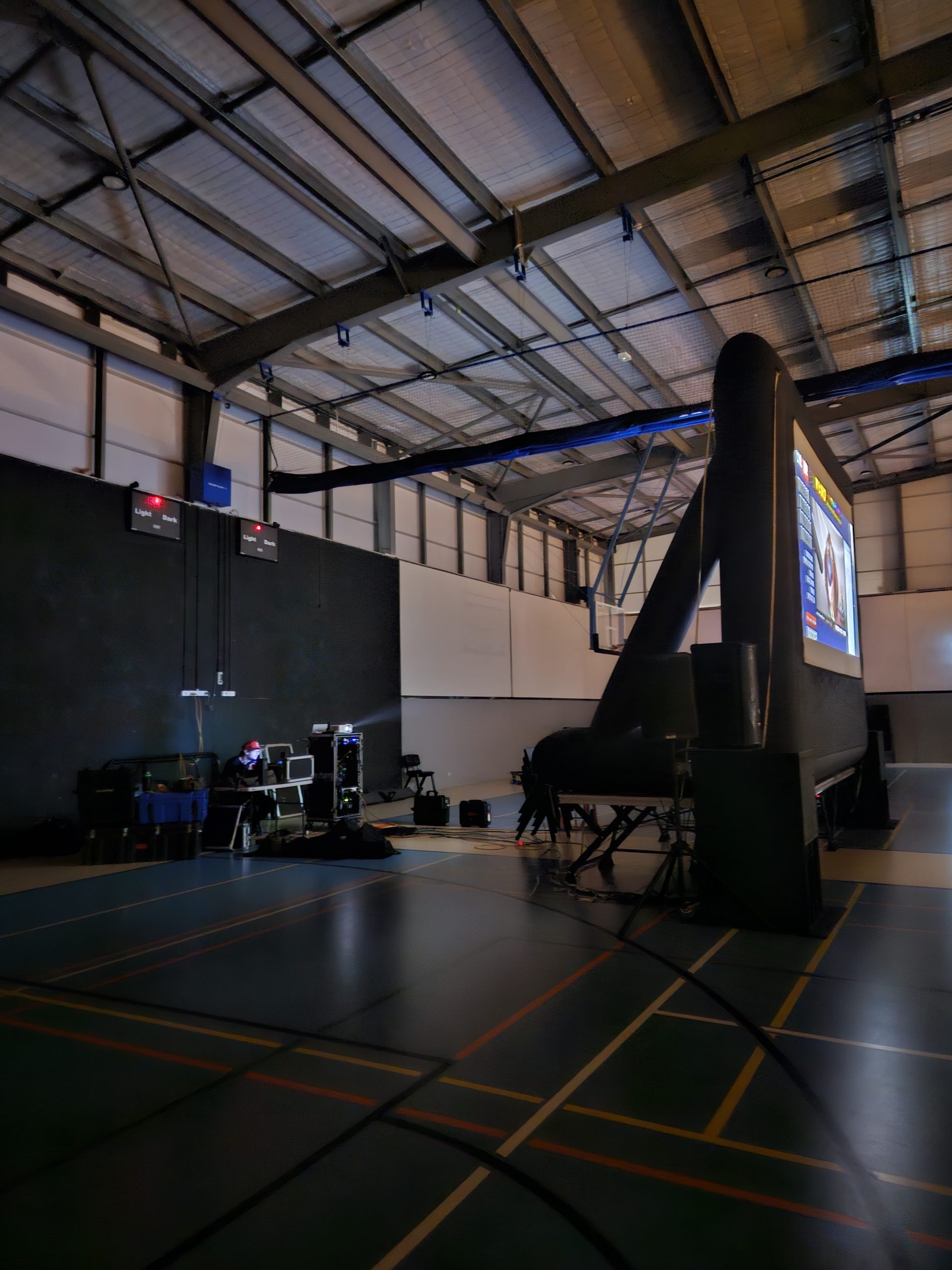 Perth outdoor cinema event setup for parties, schools and weddings